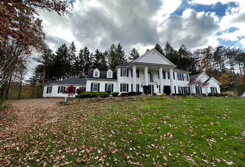 Two-story colonial home addition